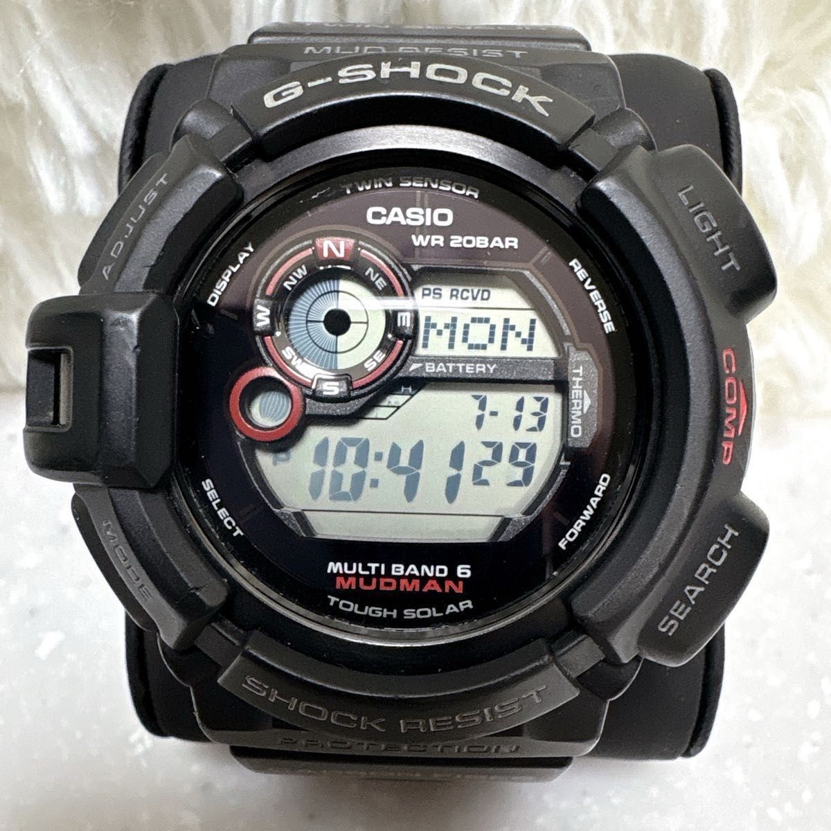 G SHOCK CASIO G SHOCK MUDMAN GW 9300 radio wave solar carbon fiber band wristwat