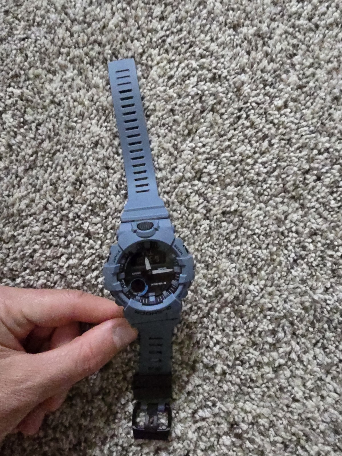 New Casio G-Shock GBA800UC-2A Ana-Digital Gray / Blue Resin Men’s Wristwatch