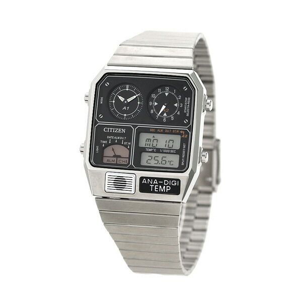 New CITIZEN Men’s Watch JG2101 78E Collection Record Label Ana Digi Temp RECORD