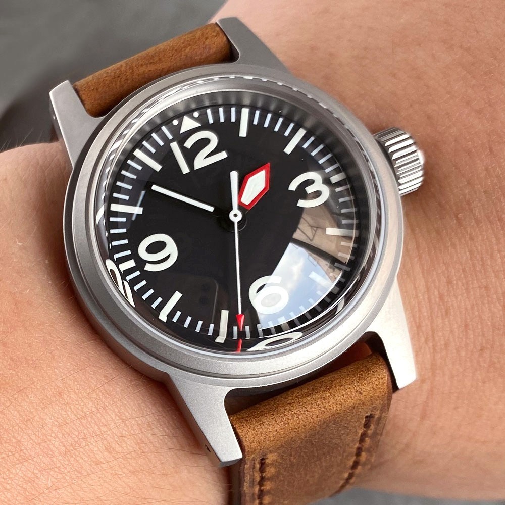 Vintage Dive Watch Miyota 8215 Movt Mechanical Men Wristwatch Black Dial Montres