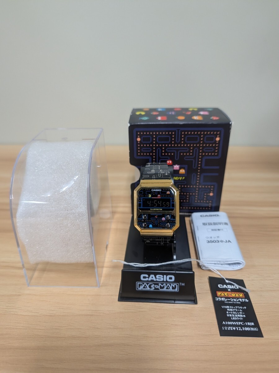 CASIO PAC-MAN Collaboration A100WEPC-1BJR Limited Retro Game Digital Watch Vinta