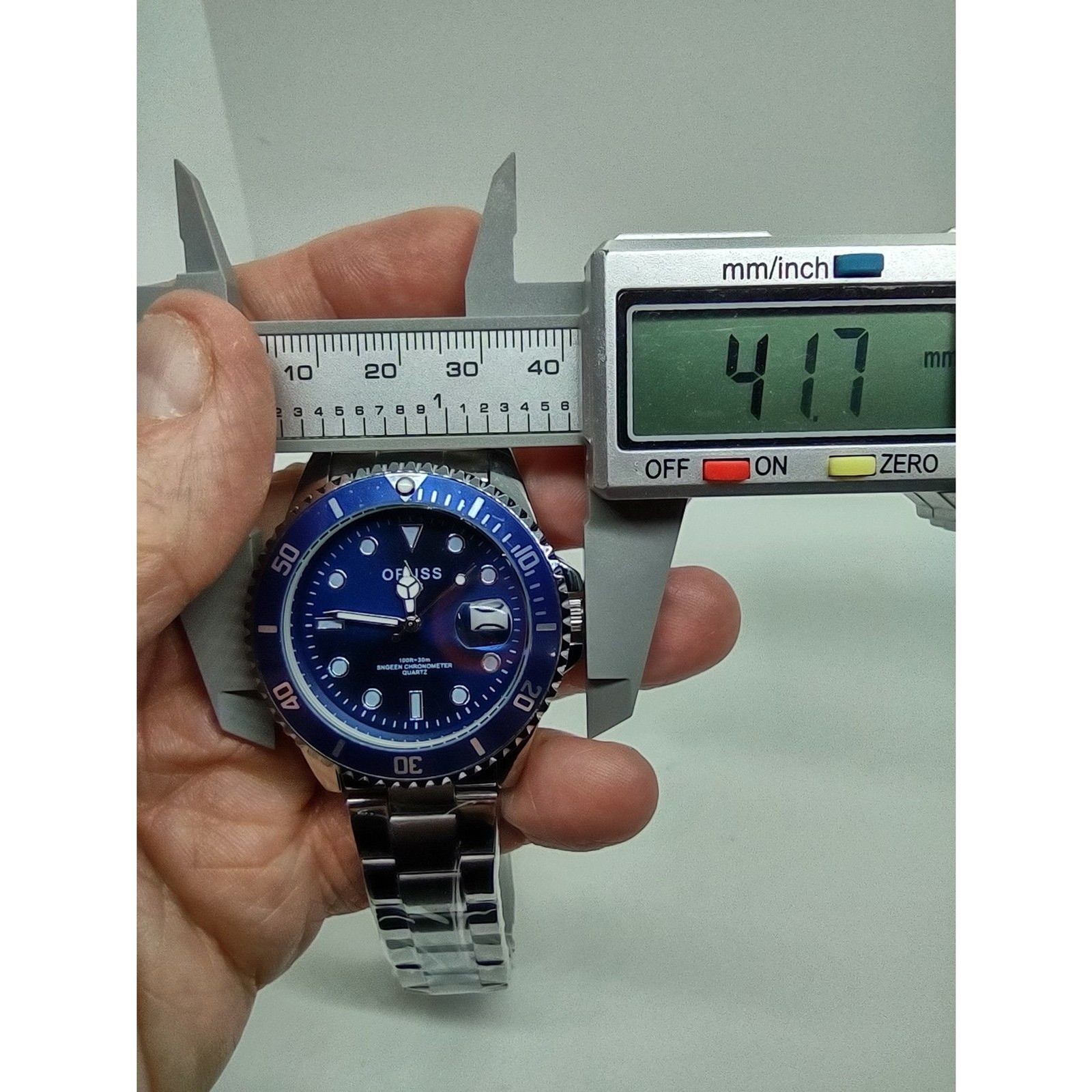 Oruss 1853 Blue Face Date Watch