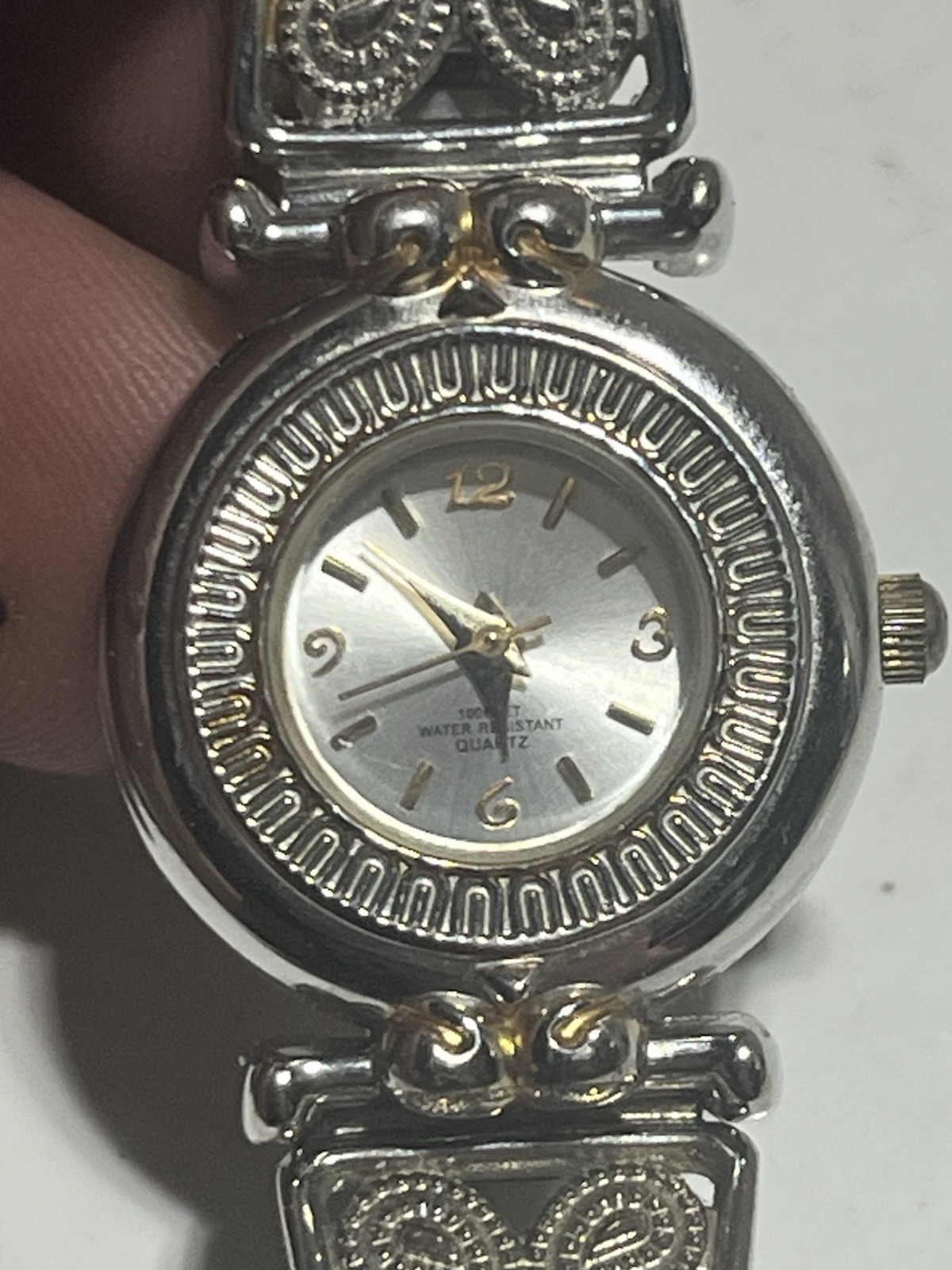 Heart And Butterfly Motif Two Toned Women’s Quartz Watch