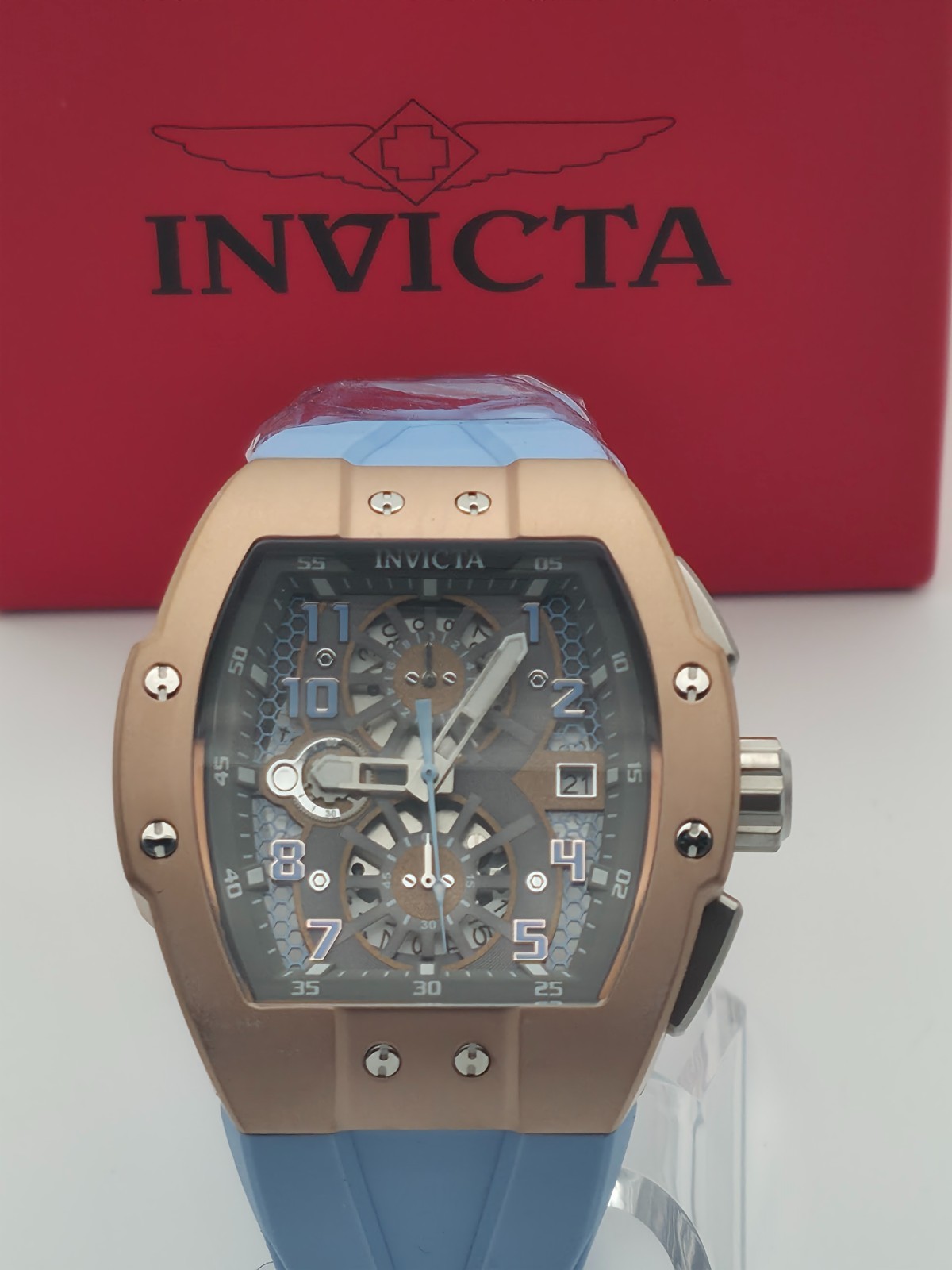 🔥🔥🔥 RARE!!! Invicta Racing Men’s Watch – 47mm Light Blue 50410