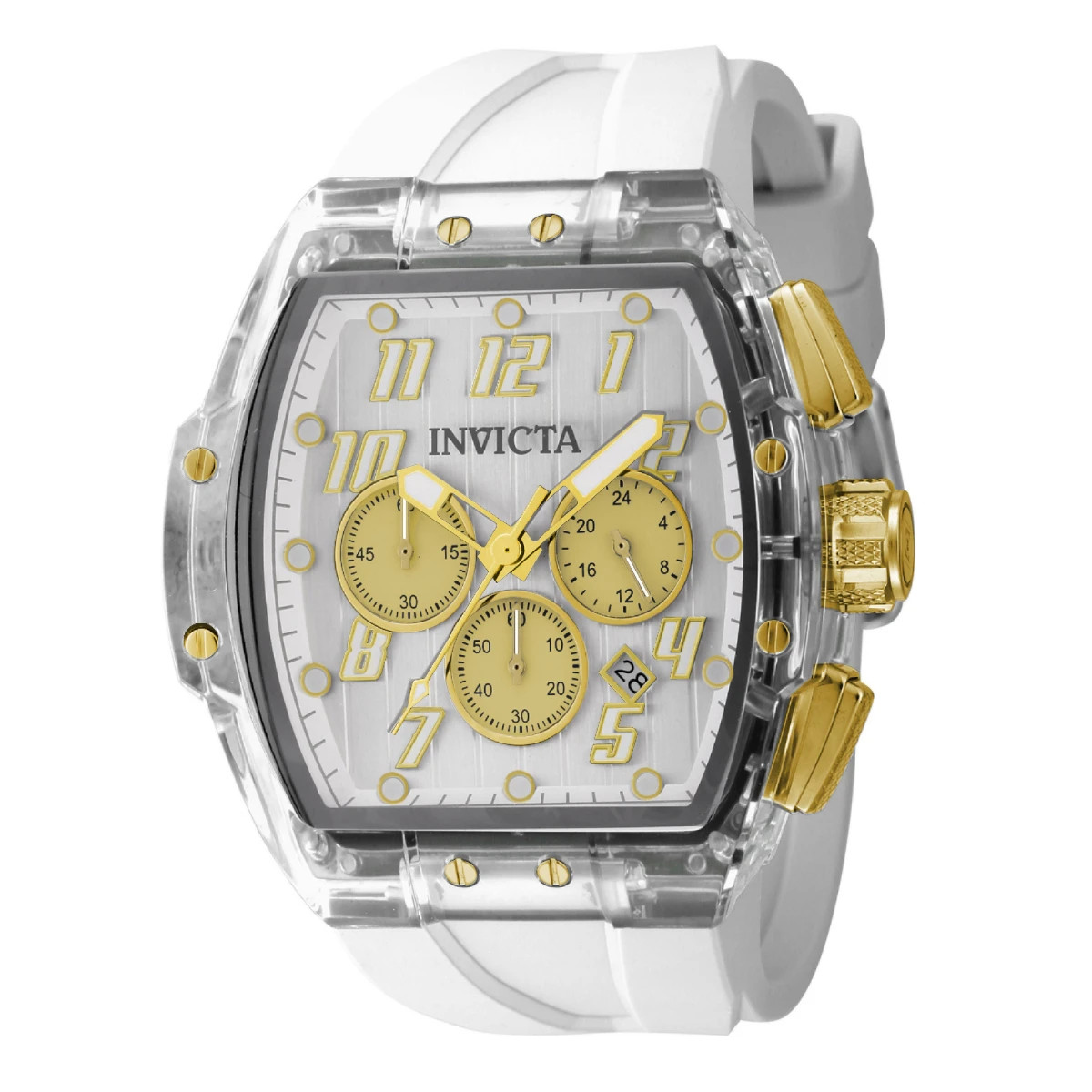 Invicta S1 Rally Vortce Men’s Quartz (IM-Q-304) Watch – 47mm, White (49983) NIB