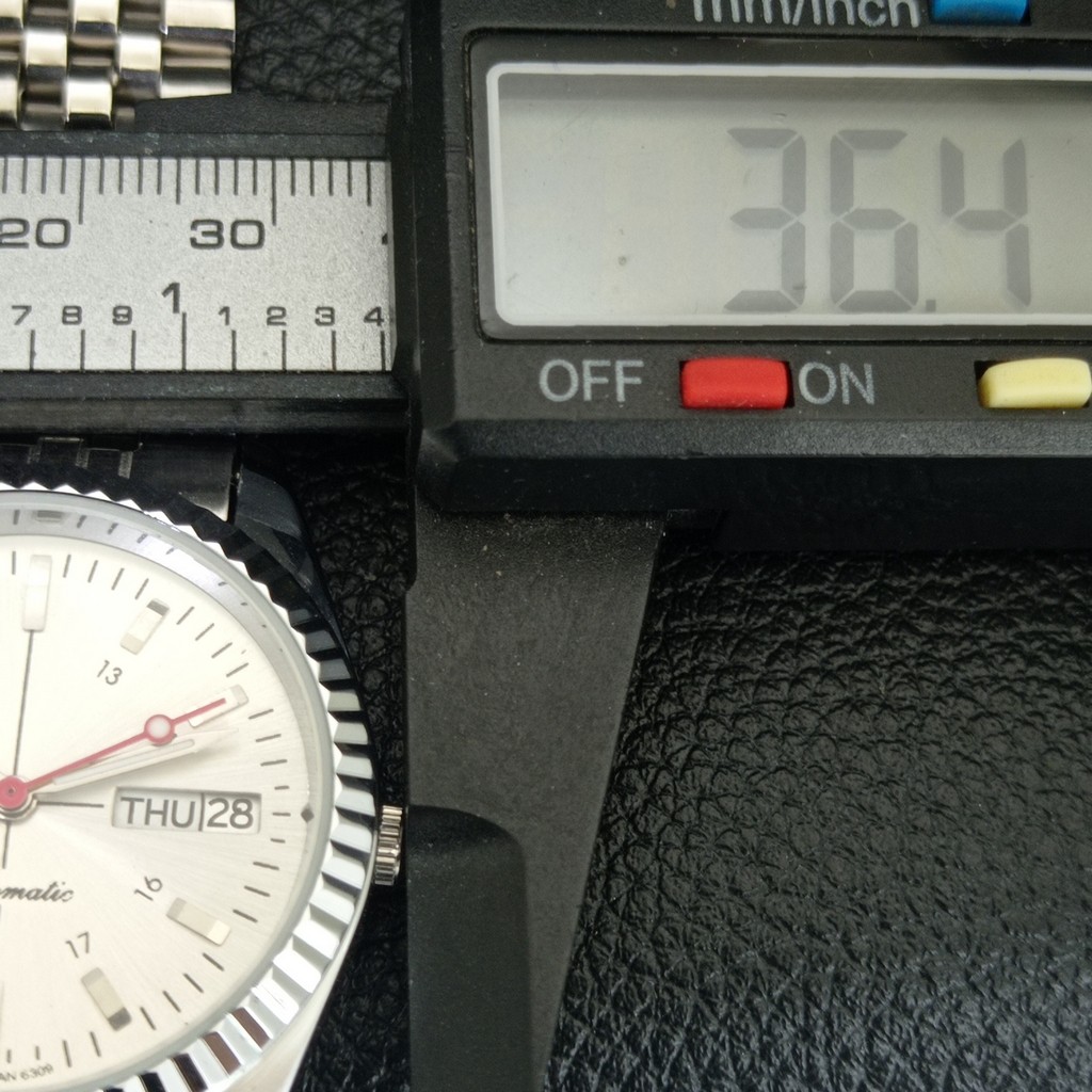 VINTAGE SEIKO 5 AUTOMATIC 6309A REFURBISHED JAPAN MENS SILVER WATCH a442813-7