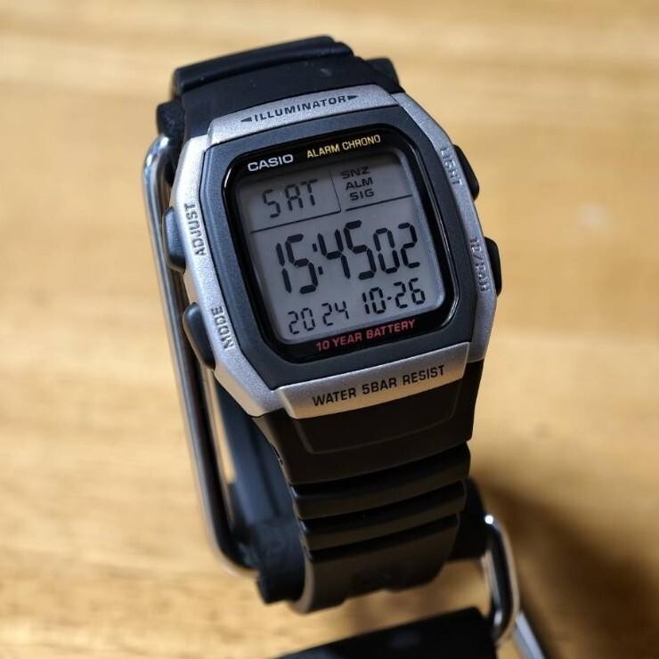 New No Box Casio CASIO Wristwatch Men s Women s W 96H 1A Quartz Black
