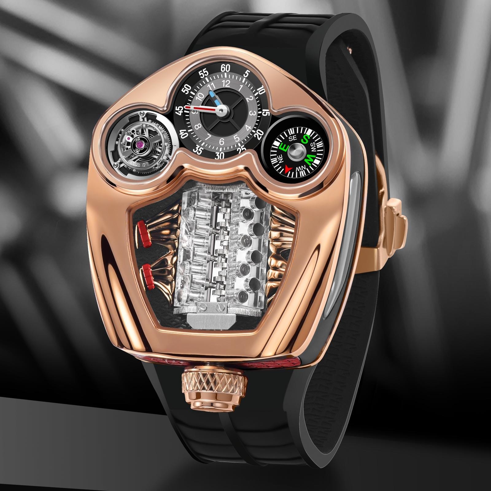 Pindu Design New Engine Series Quartz Watch Men Top-luxurious Stainless Steel