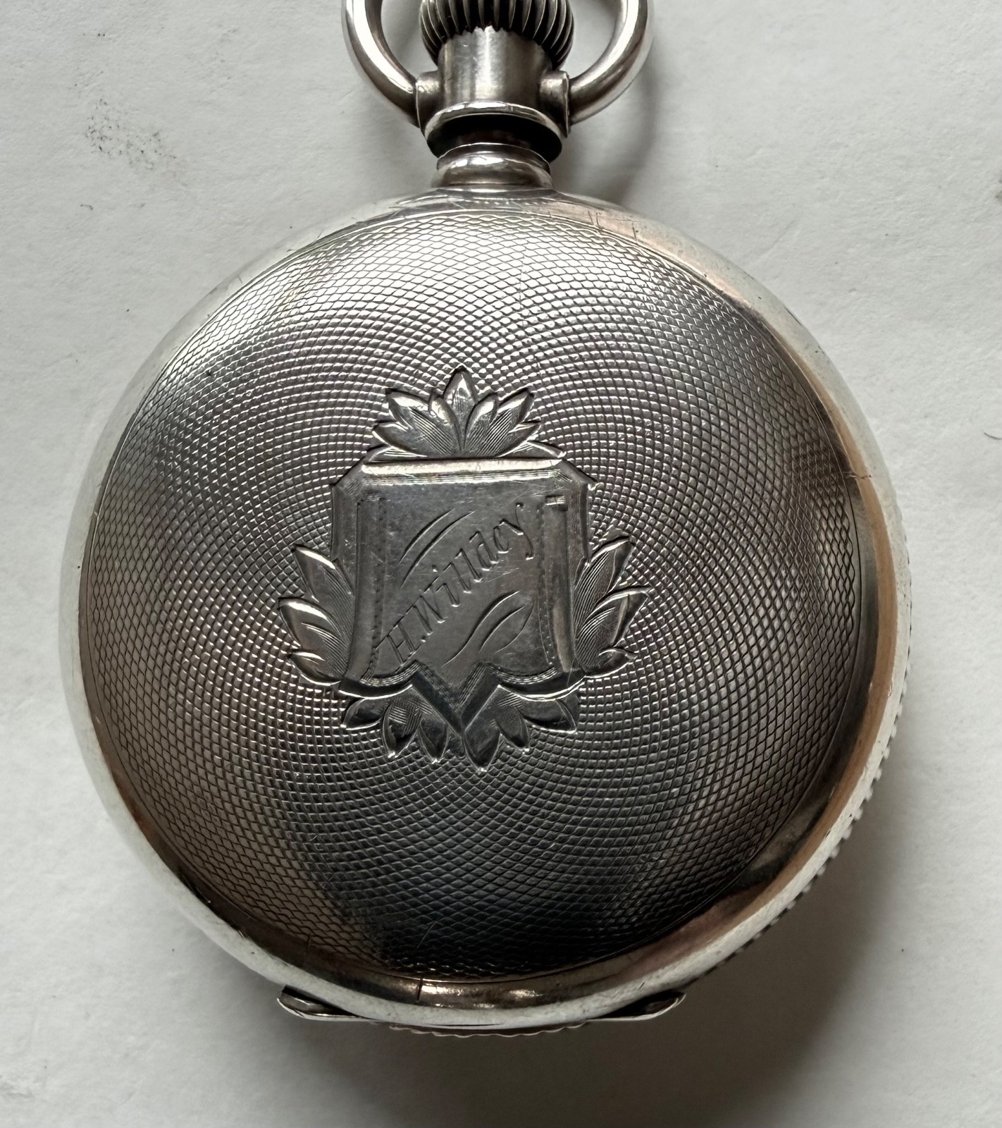 Waltham 18s 15j HC LS Mod 1877 2 1/2 Oz Sterling Cs 1879 Runs