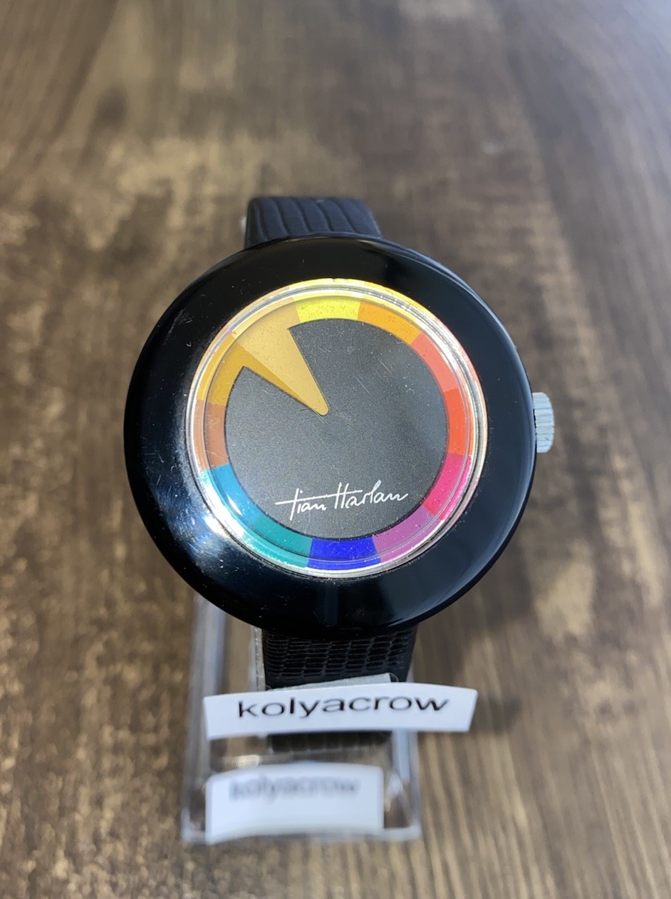 CHROMACHRON MYSTERY DIAL WATCH 🌈 COOL UNIQUE FUTURISTIC SPACE AGE CRAZY HOUR