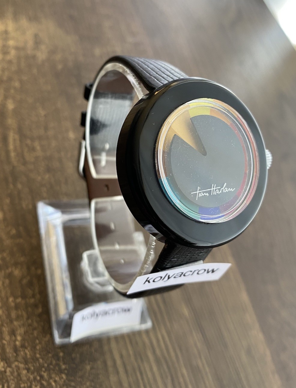 CHROMACHRON MYSTERY DIAL WATCH 🌈 COOL UNIQUE FUTURISTIC SPACE AGE CRAZY HOUR