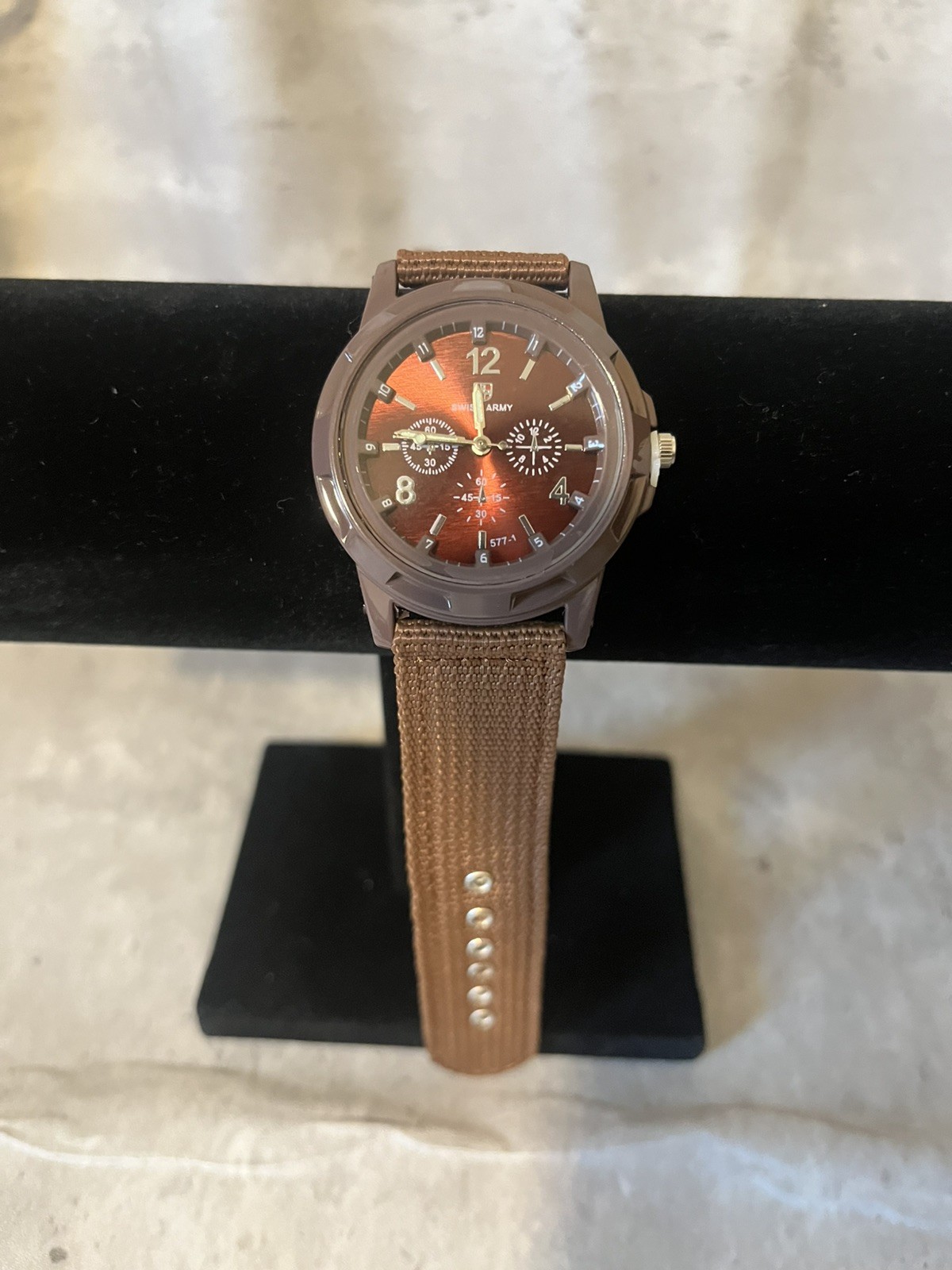 Men’s Military Army Luminous 24 Hours Dial Nylon Strap Date Quartz Wrist Watch