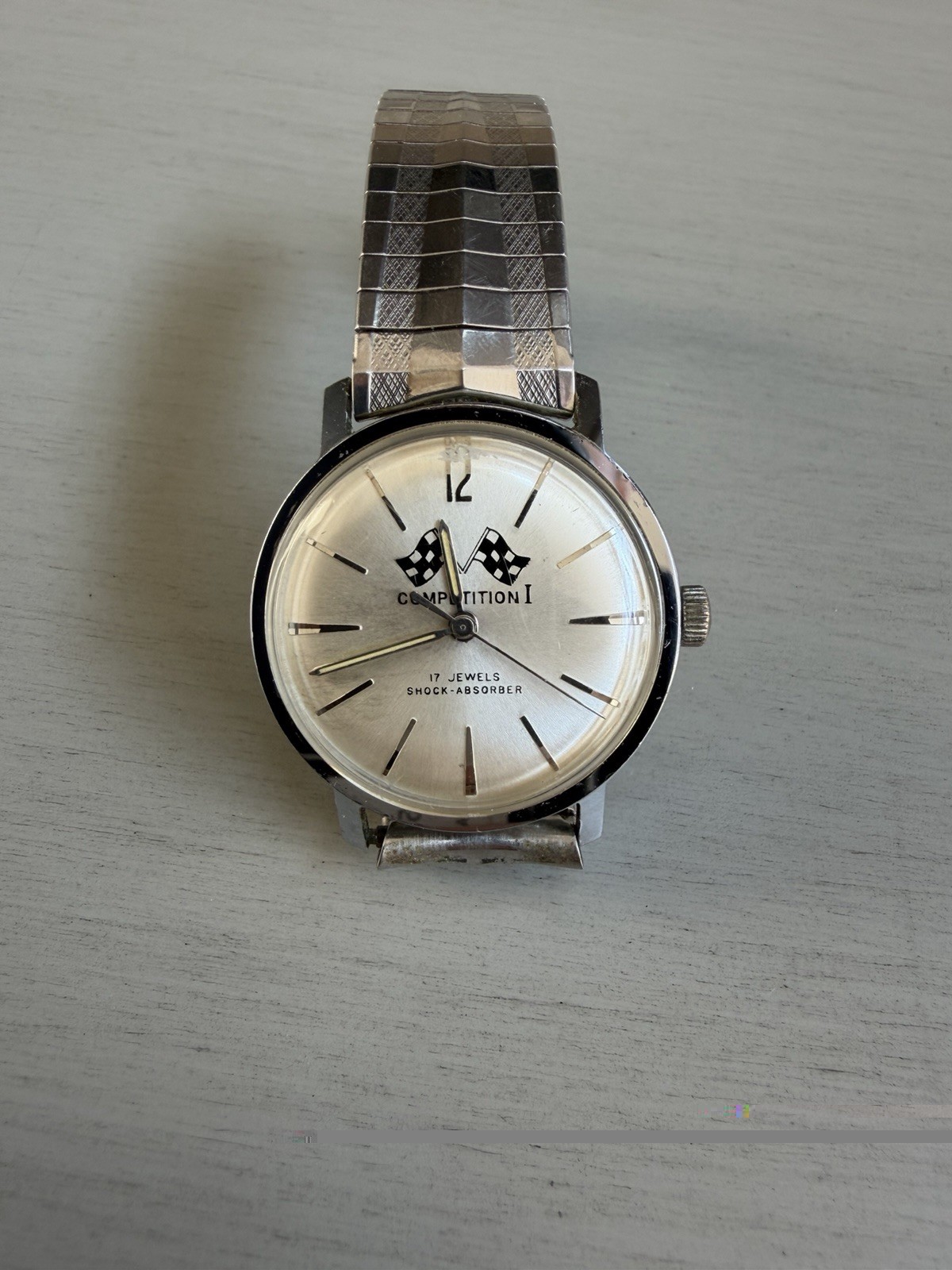 Vintage Benrus Competition Original Open Caseback 17J Rare!
