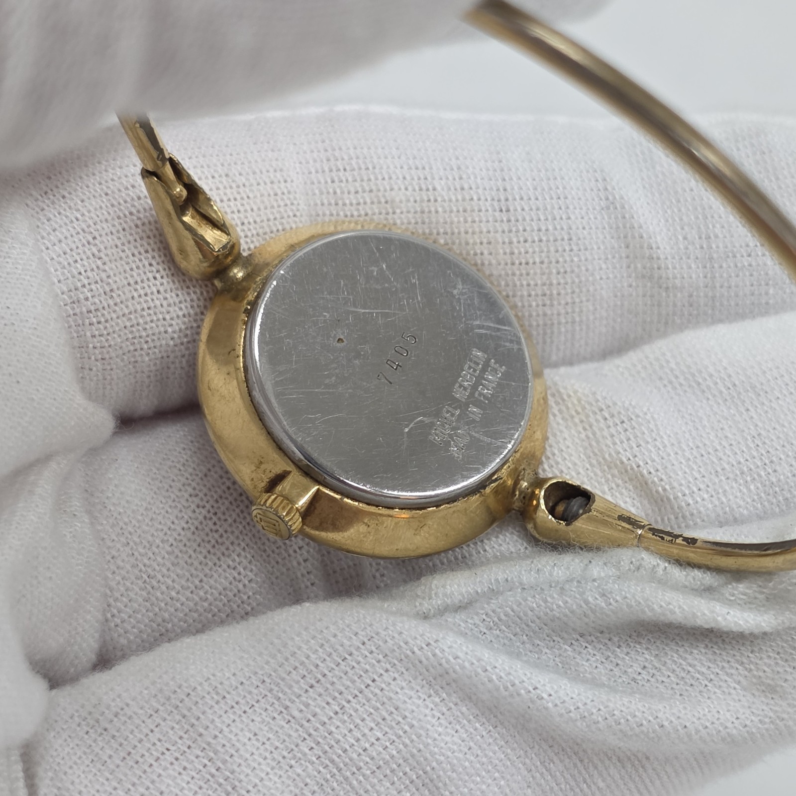 Michel Herbelin Gold Plated Quartz France Bangle Ladies Watch Parts/Repair
