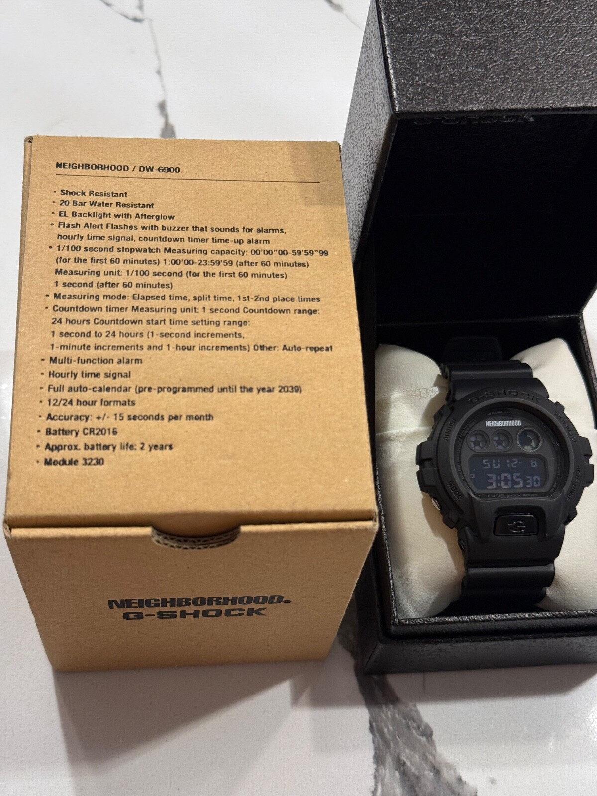 Casio G-Shock X Neighborhood DW-6900FS black matte dw-6900 exquisite beauty Rare