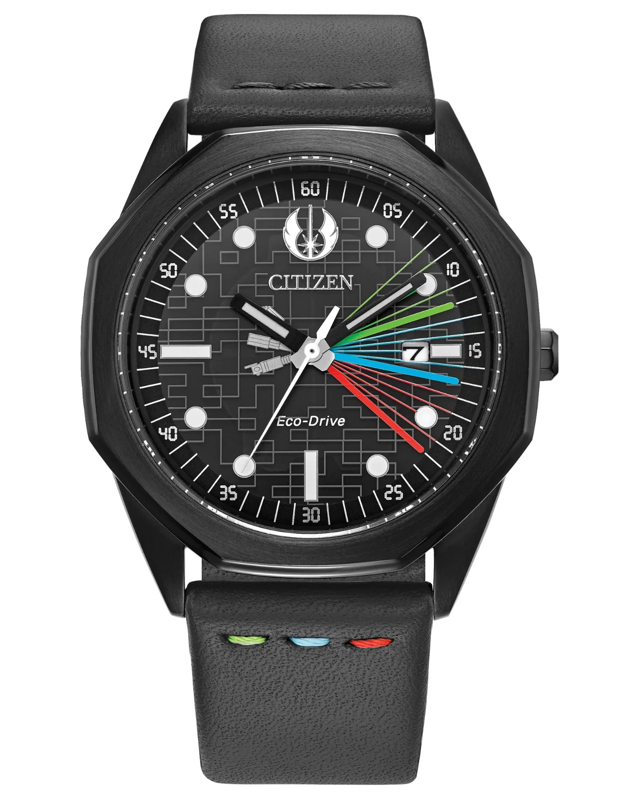 NEW Citizen Star Wars Jedi Master Black Dial Eco-Drive Men’s Watch BM7498-00W