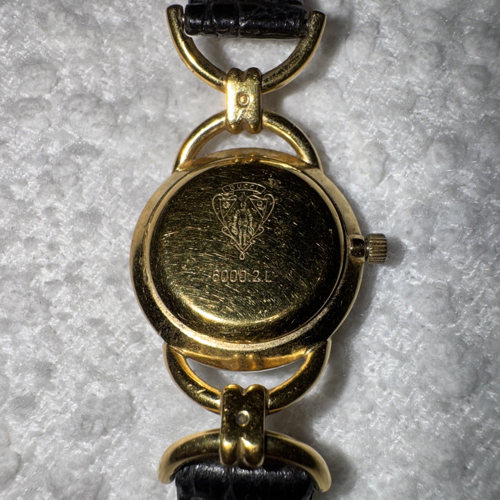 Vintage Authentic Gucci Women’s Watch Model 6000 Gold Plated Swiss Made