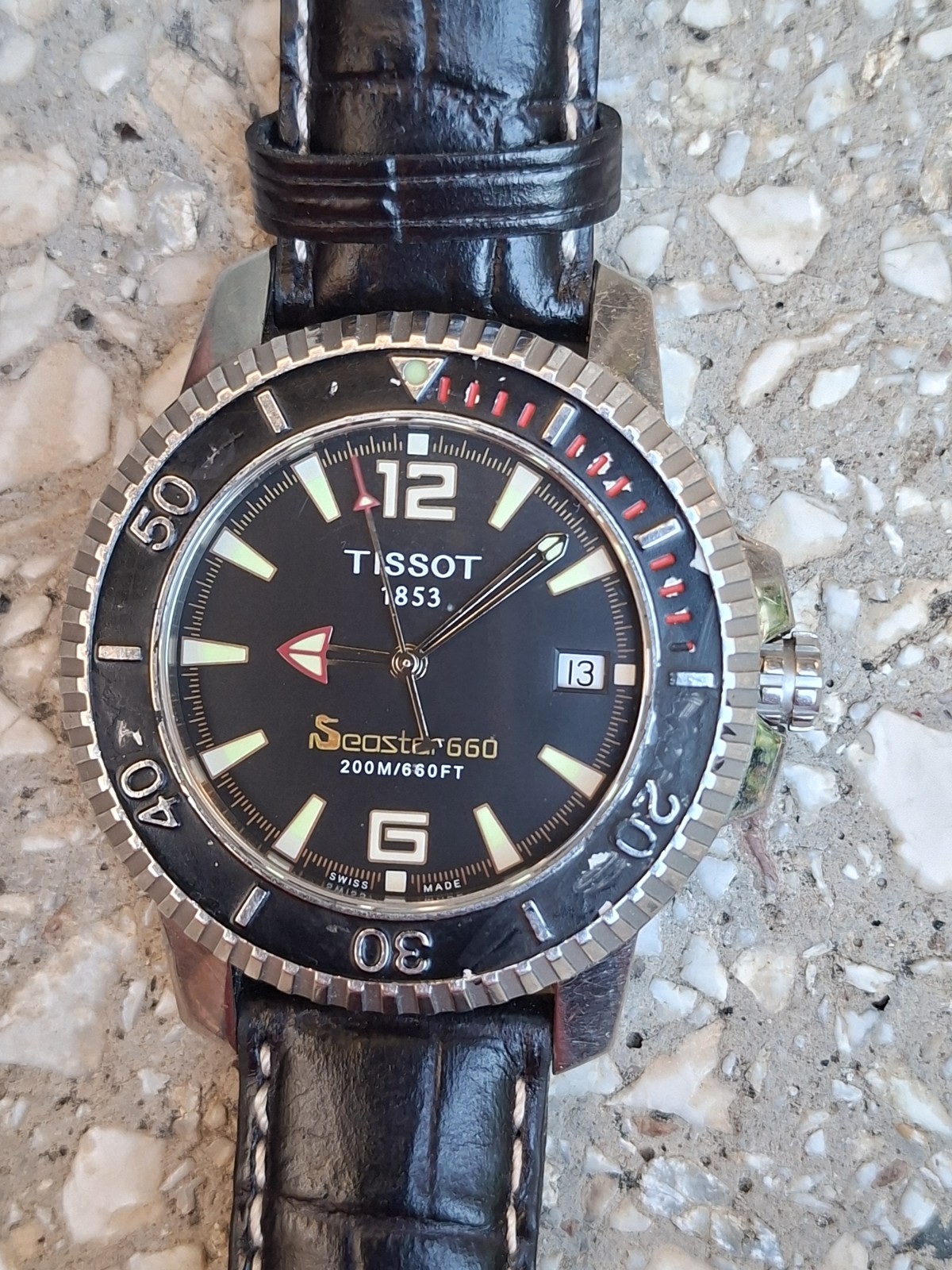 Tissot Seastar 660 200M Swiss Quartz Diver Watch Sapphire Crystal Ref A460/560