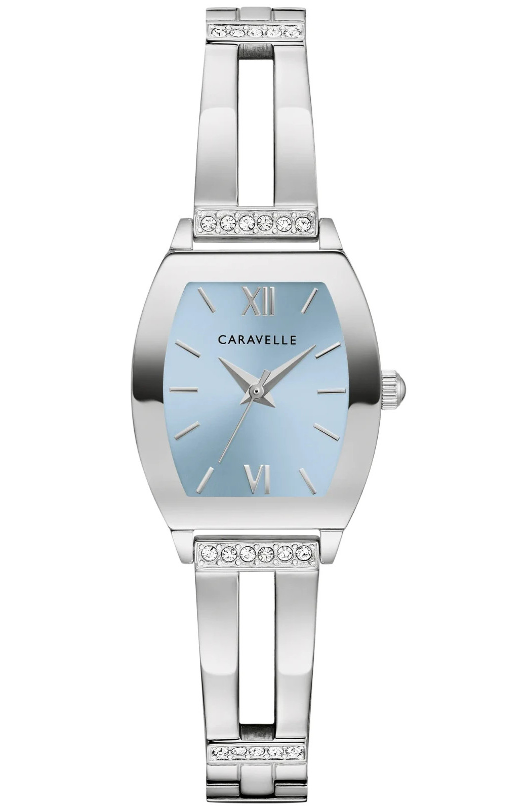 Caravelle Women’s Modern Silver Stainless Steel Quartz Watch 22MM 43L223