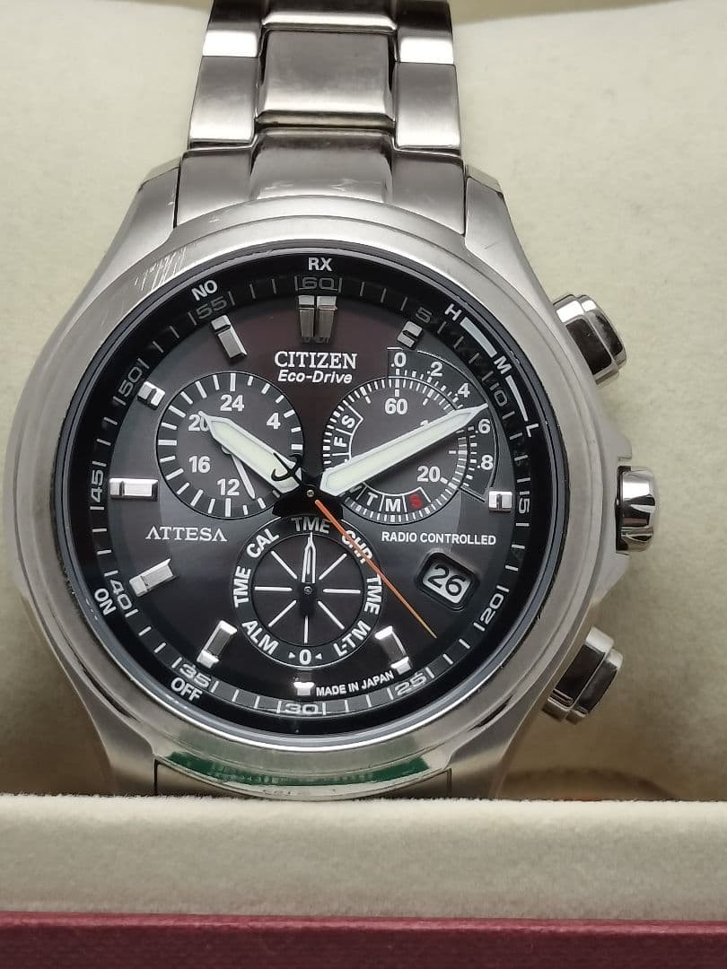 Battery replaced. Citizen Attesa Radio-Controlled Solar Lightweight Titanium Chr
