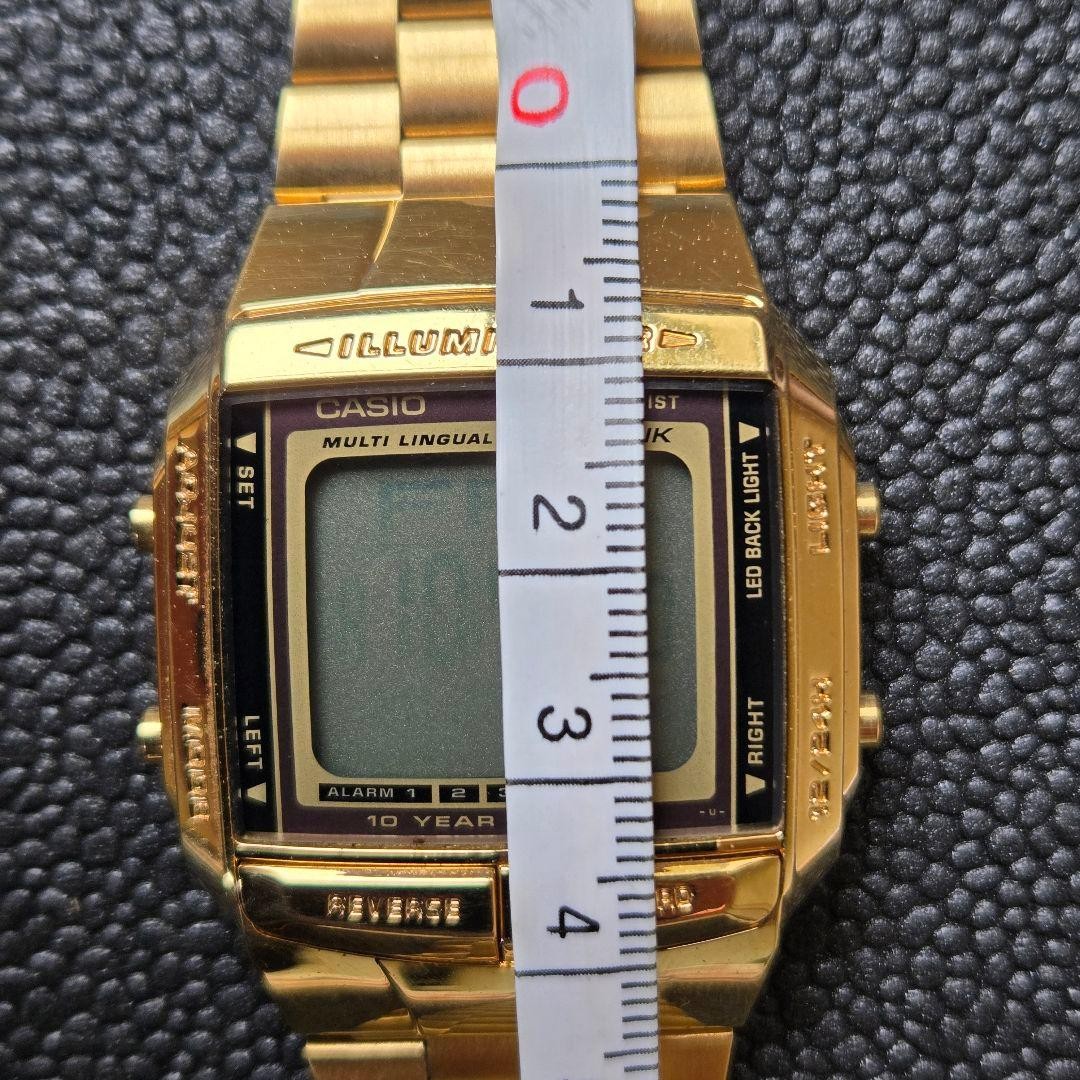 CASIO DATA BANK DB-380 Gold Digital Watch