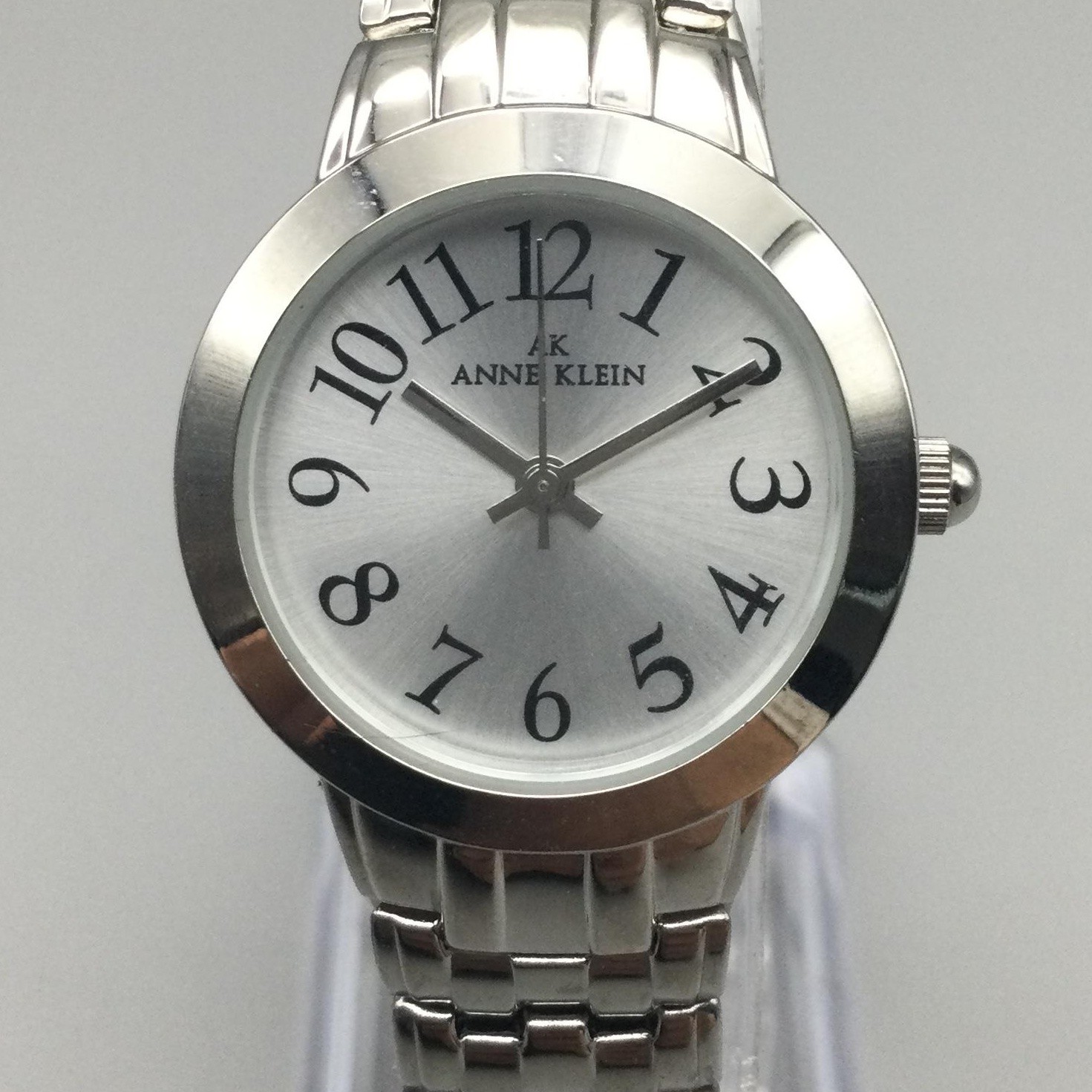 Anne Klein Womens Watch 26mm Silver Tone Expansion 10/9203 New Battery