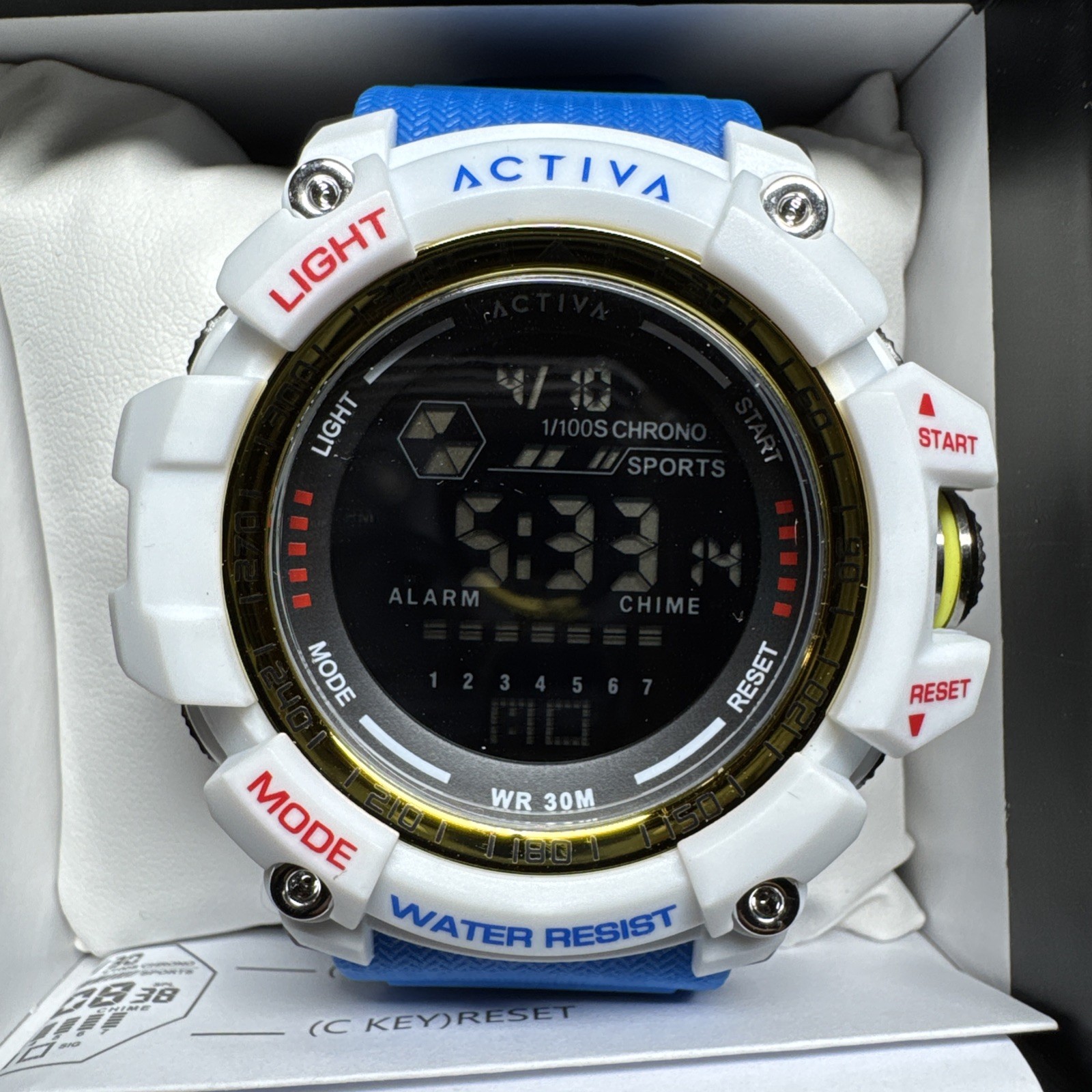 Activa X Invicta Digital Men’s Watch – 56mm. Dark Blue (ACW8020-009)