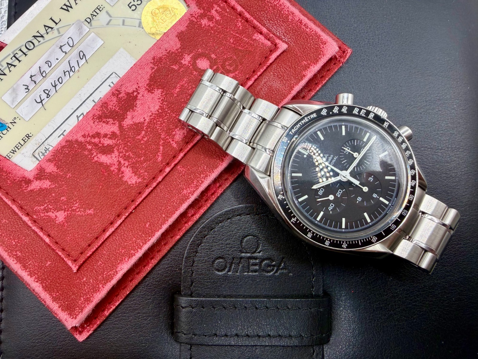 OMEGA Speedmaster Apollo 11 Limited Edition 30th Anniversary 3560.50 with B & P