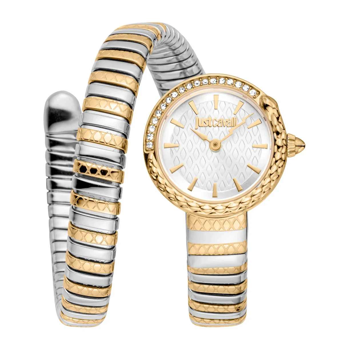 Just Cavalli JC1L301M0065 Women’s Two Tone Bracelet White Dial Quartz Watch