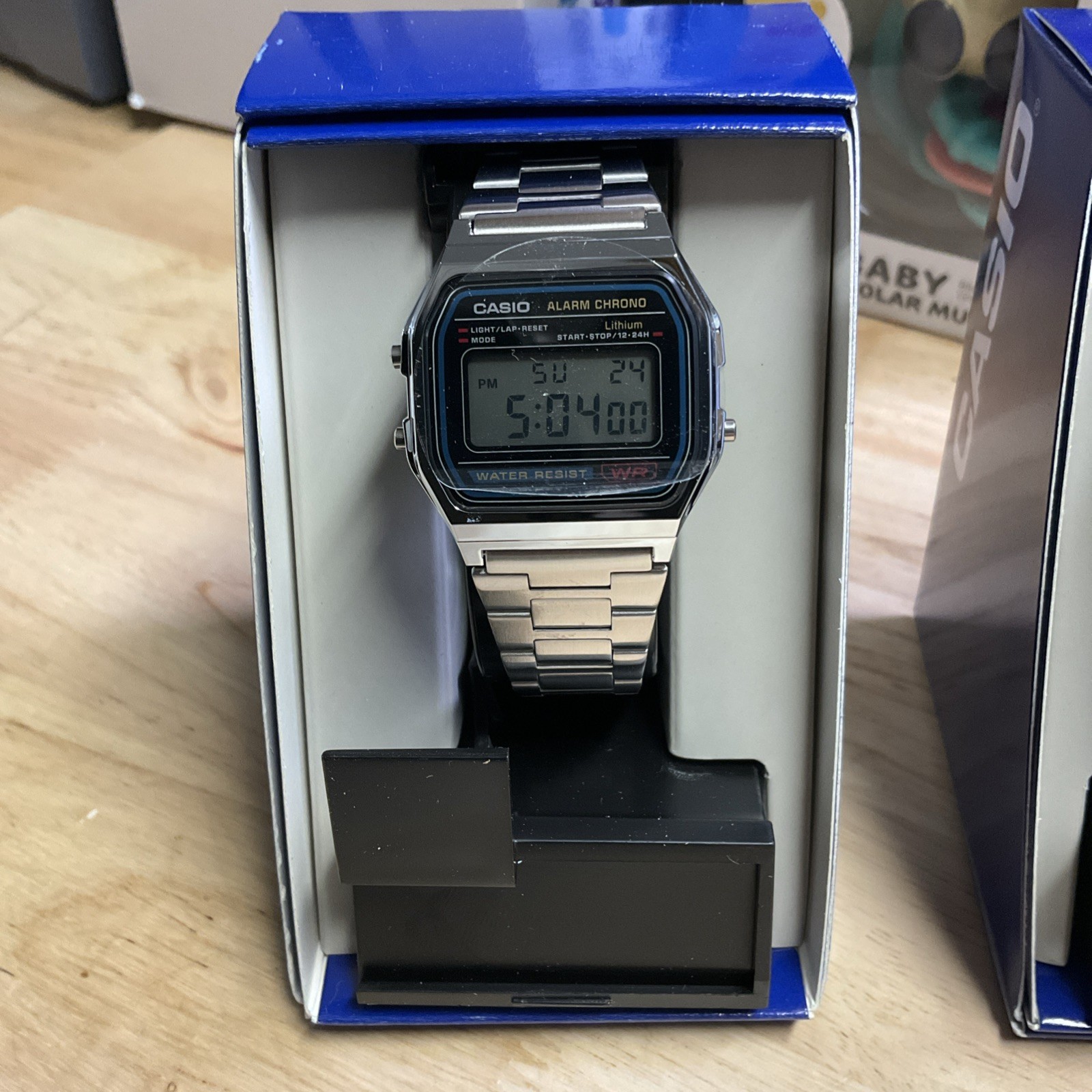 Casio A158WA-1CR Series Unisex Digital Watch Vintage WR – 100 SEC Stop Watch