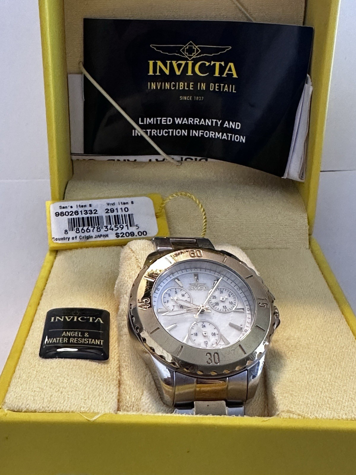 Invicta Men’s/Women’s Watch Stylish Timepiece Excellent Condition