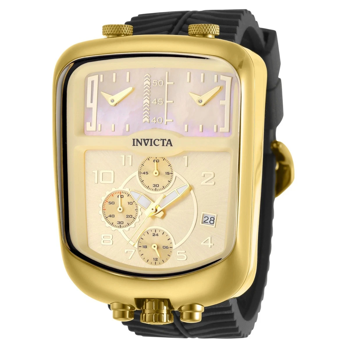 Invicta S1 Rally Dualshift 42mm Black Men’s Watch w/ Mother of Pearl Dial