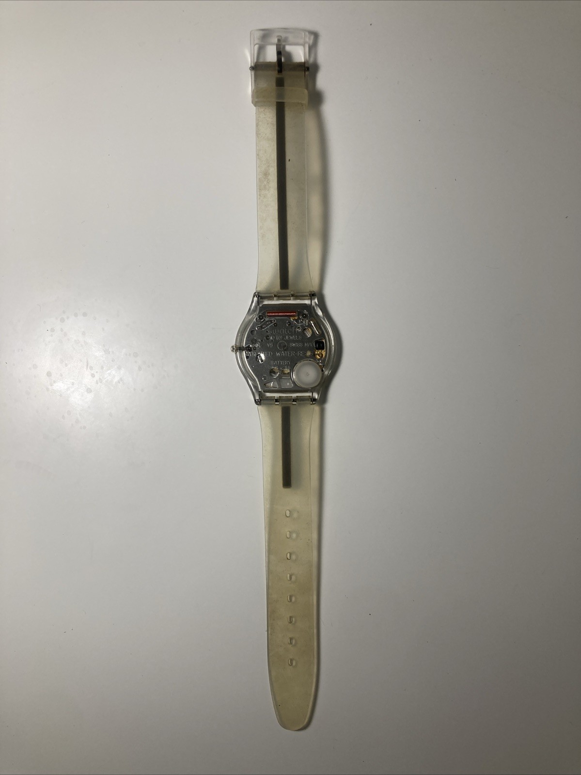 SWATCH WATCH CLEAR SILVER