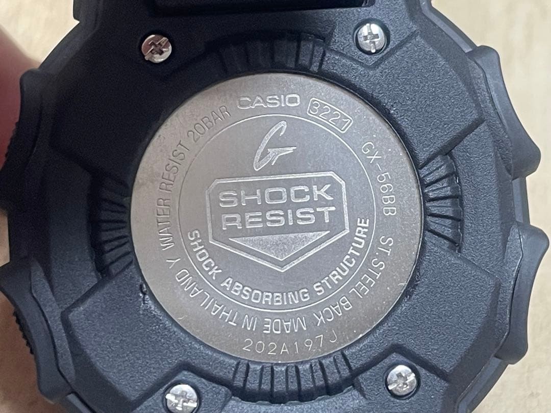 CASIO G SHOCK GX 56BB Digital Solar Wristwatch Casio