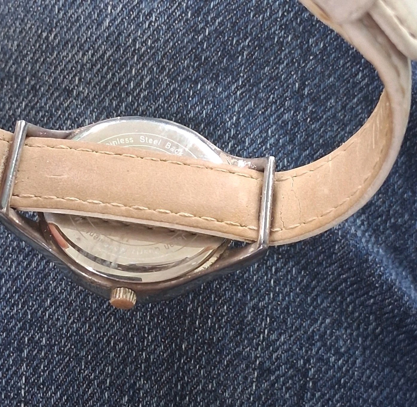 Ecclessi Sterling Silver 925 Watch Mother of Pearl Dial Working Leather Band