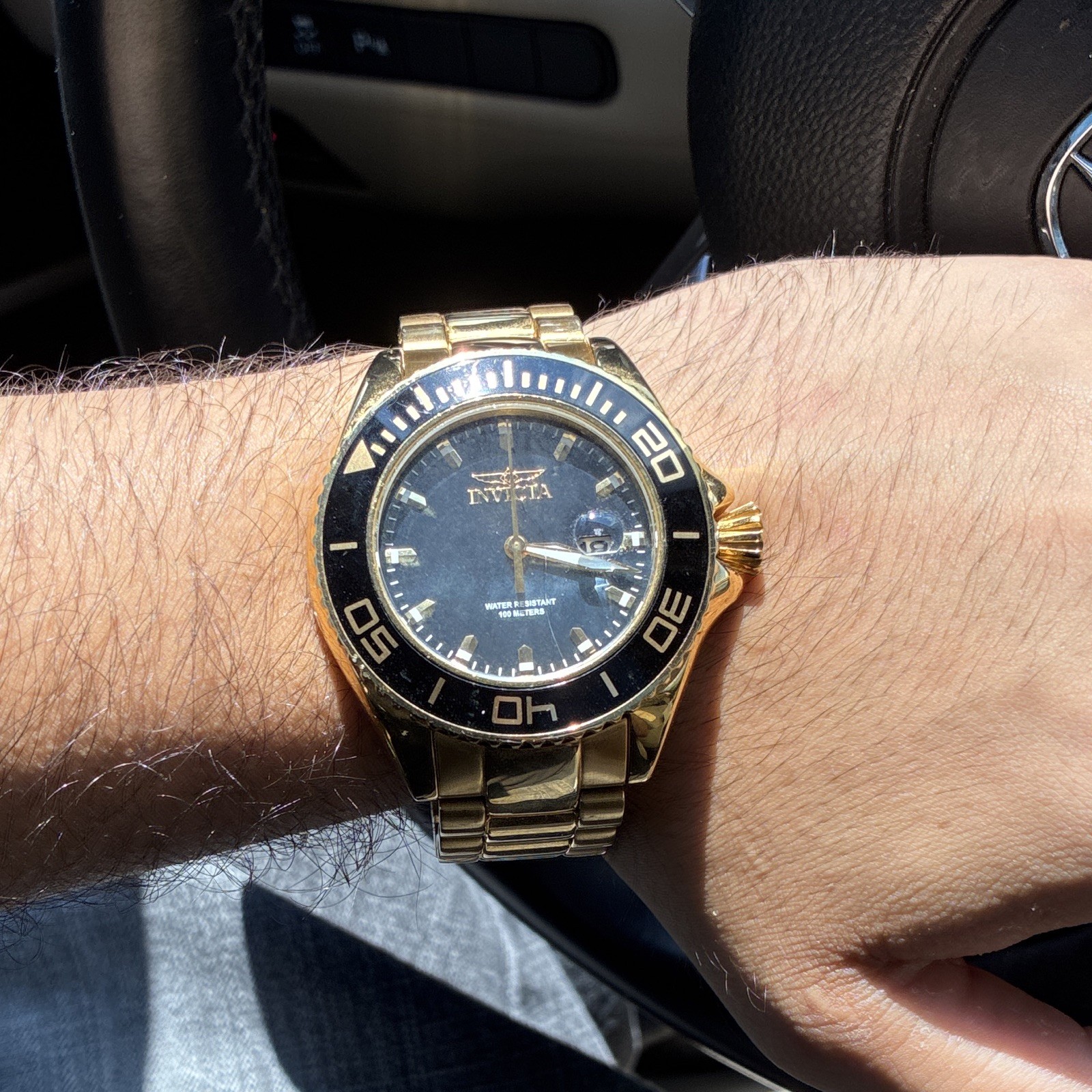 INVICTA Pro diver gold watch 2 piece strap