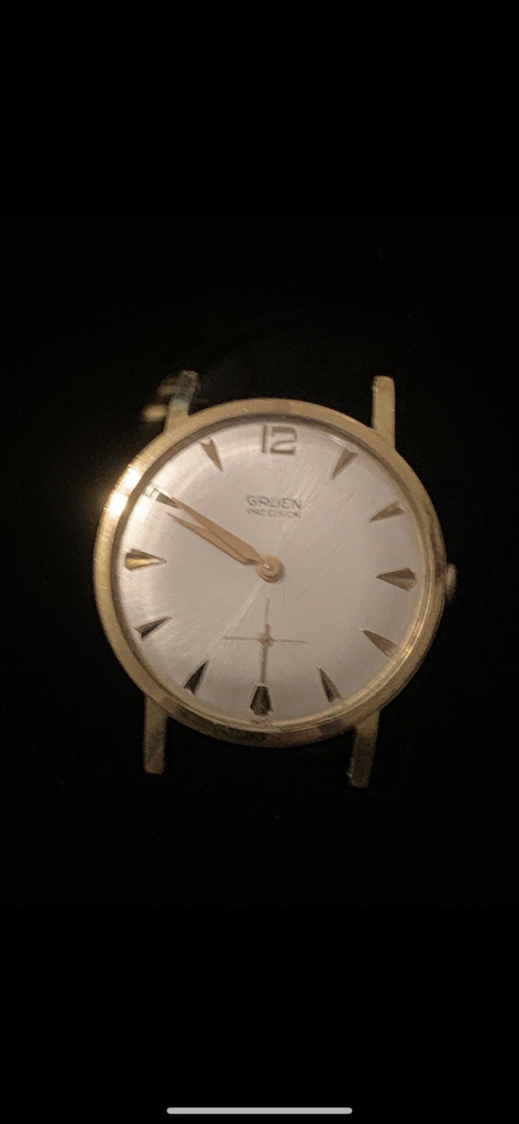 GRUEN precision dress watch face only