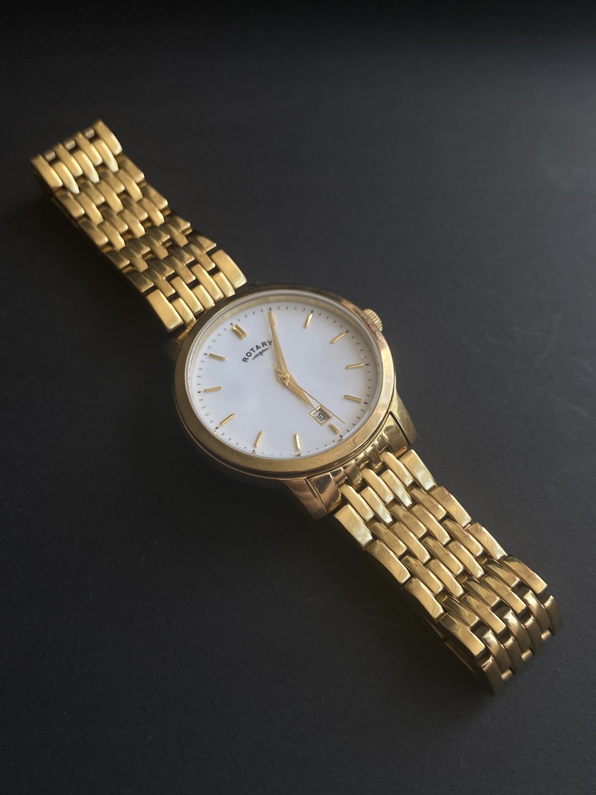 Rotary Men’s Gold-Plated Quartz Dress Watch GB02462/01