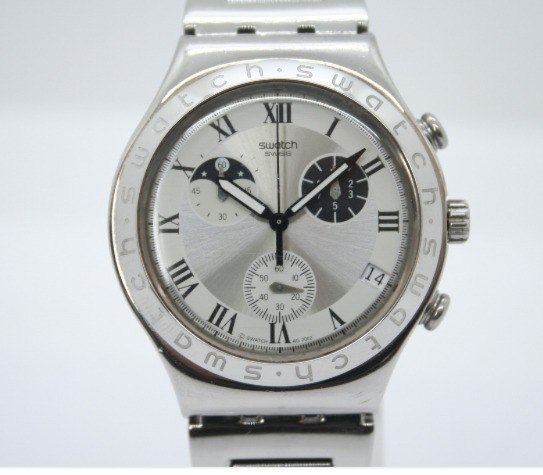 Excellent Condition with and Operational Check Swatch IRONY Quartz Chronograph R