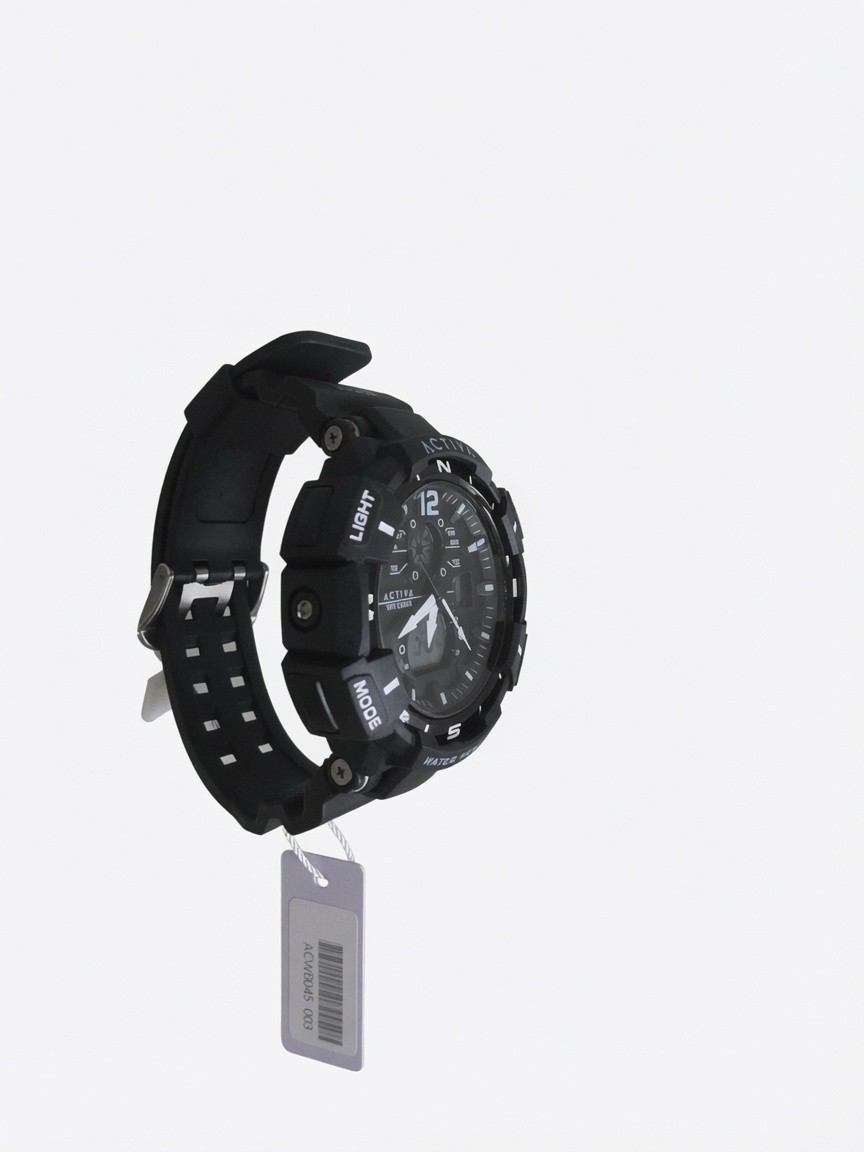 Activa X Invicta ACW8045-003 Digital Essentials Men’s 53mm Black Sport Watch NEW