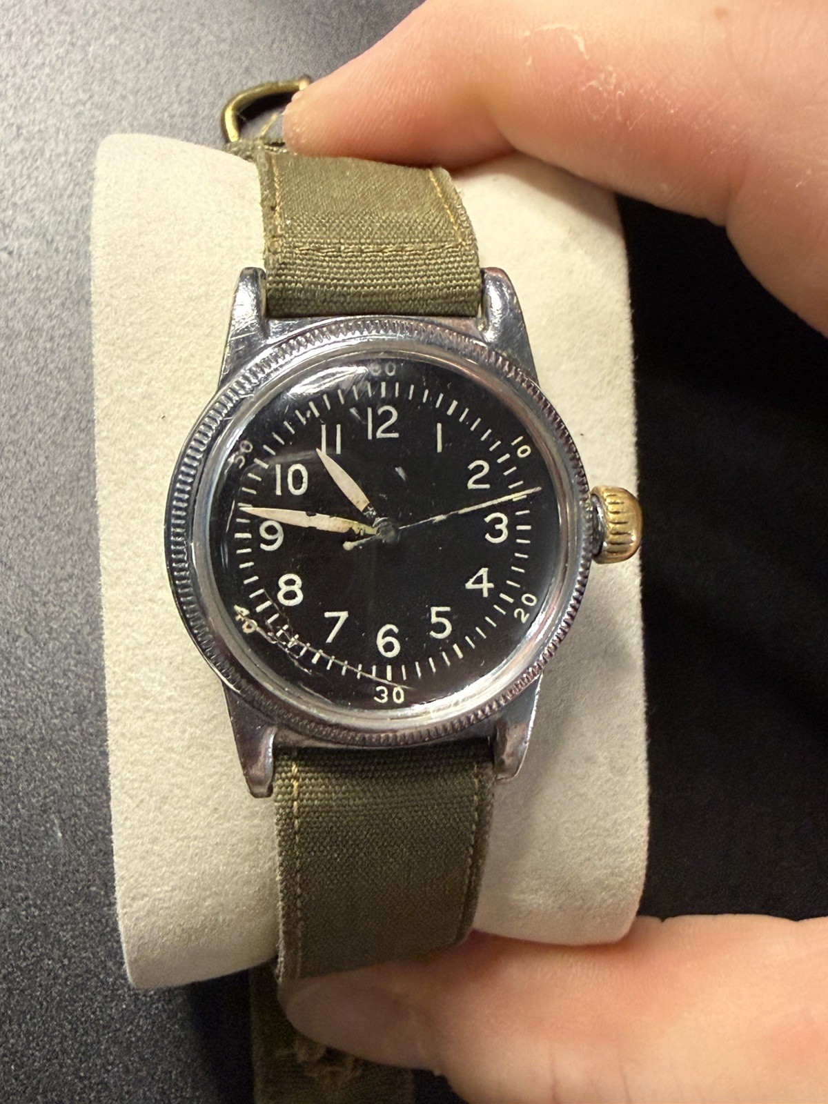 Vintage Waltham A-11 WW2 U.S. Military Issue Wrist Watch – SERVICED