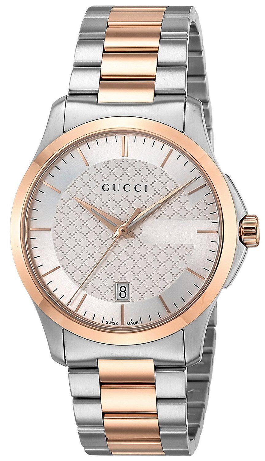 $1170 MSRP | Gucci Men’s G-Timeless Two-Tone Stainless Steel Watch – YA126473