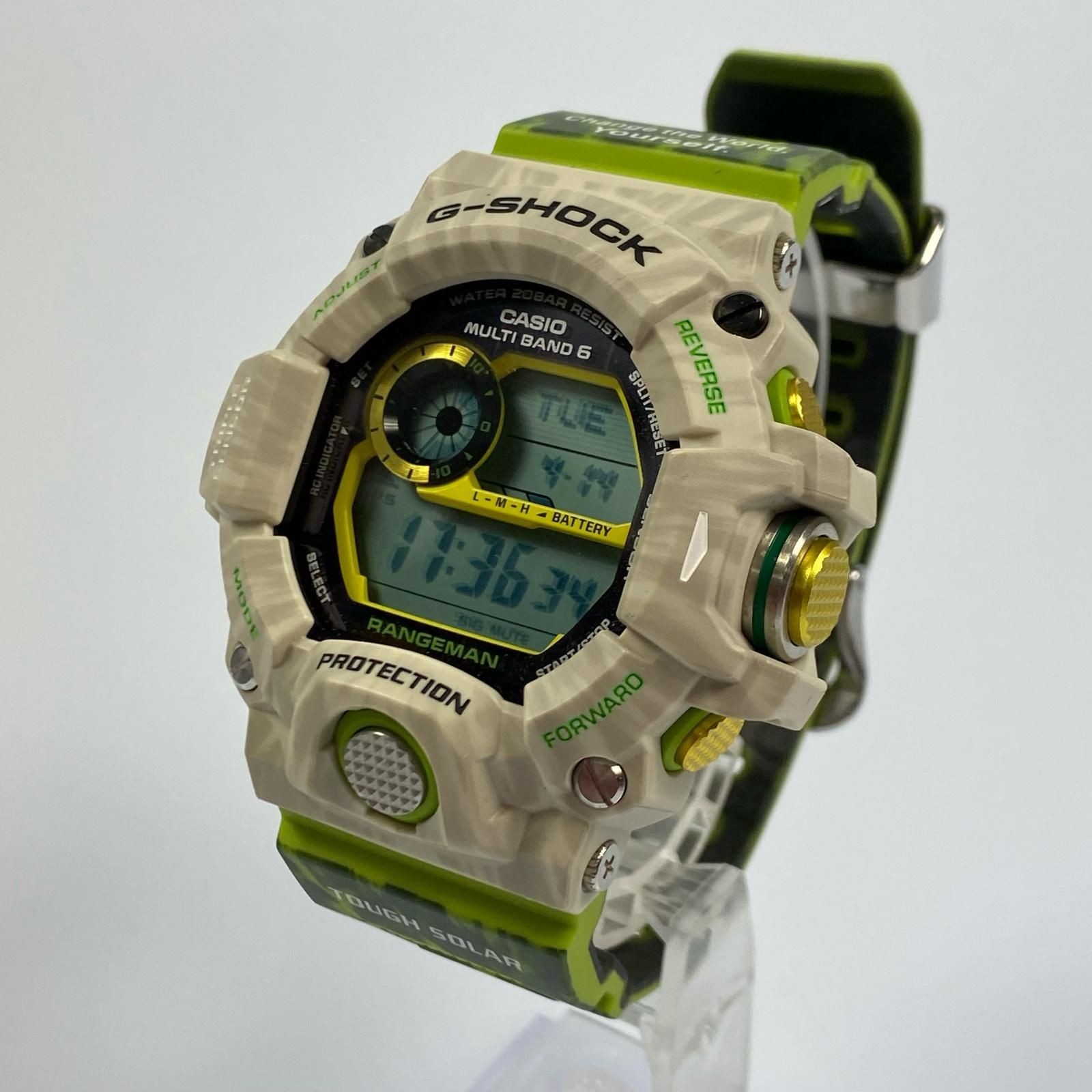 Used G SHOCK G SHOCK Wristwatch RANGE MAN GW 9404KJ 3JR Digital Radio Solar Lov