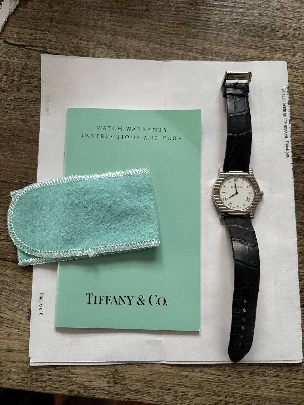 Tiffany & Co. 18K White Gold Watch
