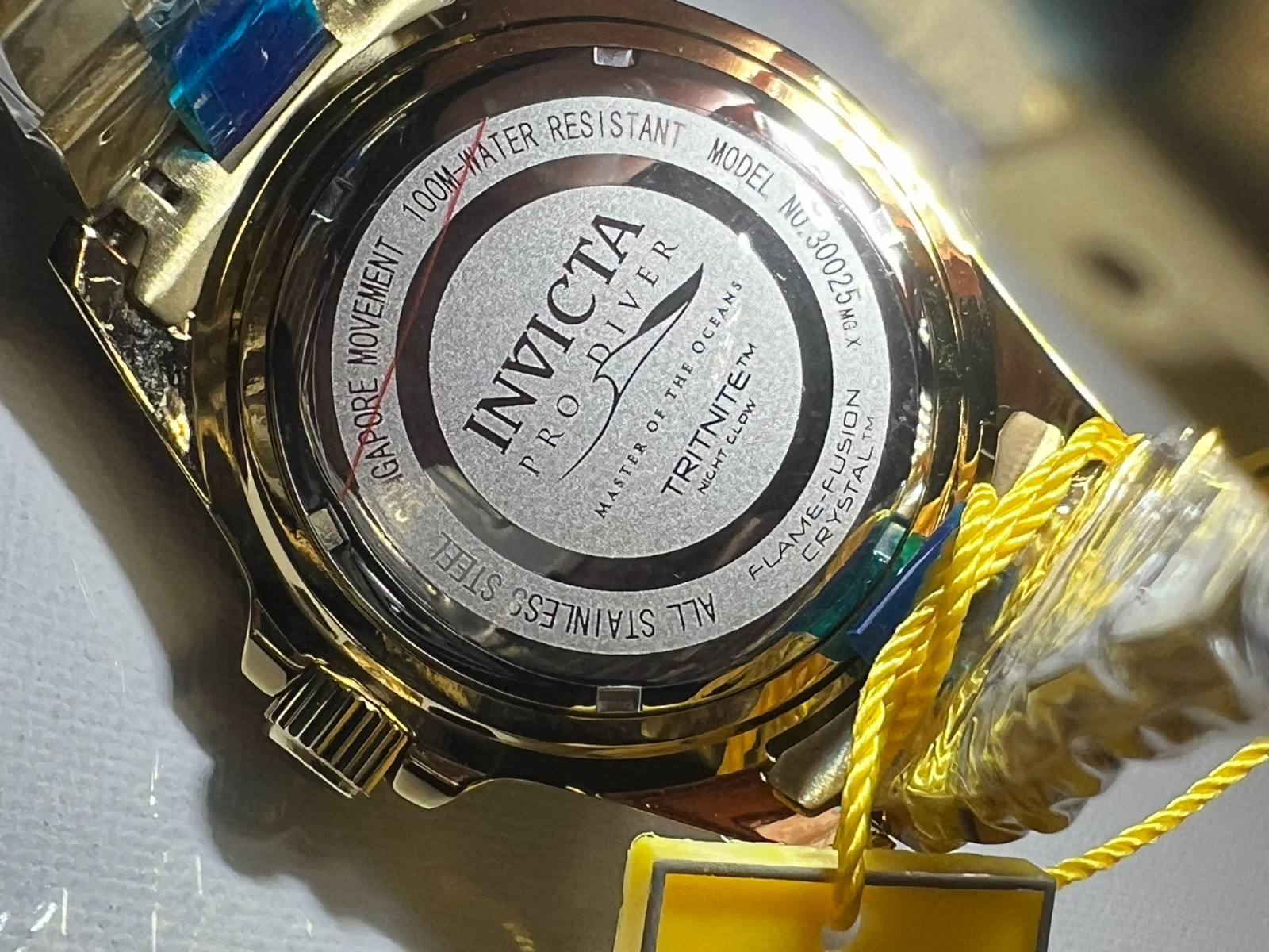 Invicta Pro Diver Currentwave Gold 43mm Men’s Watch 30025 Brand New In Box