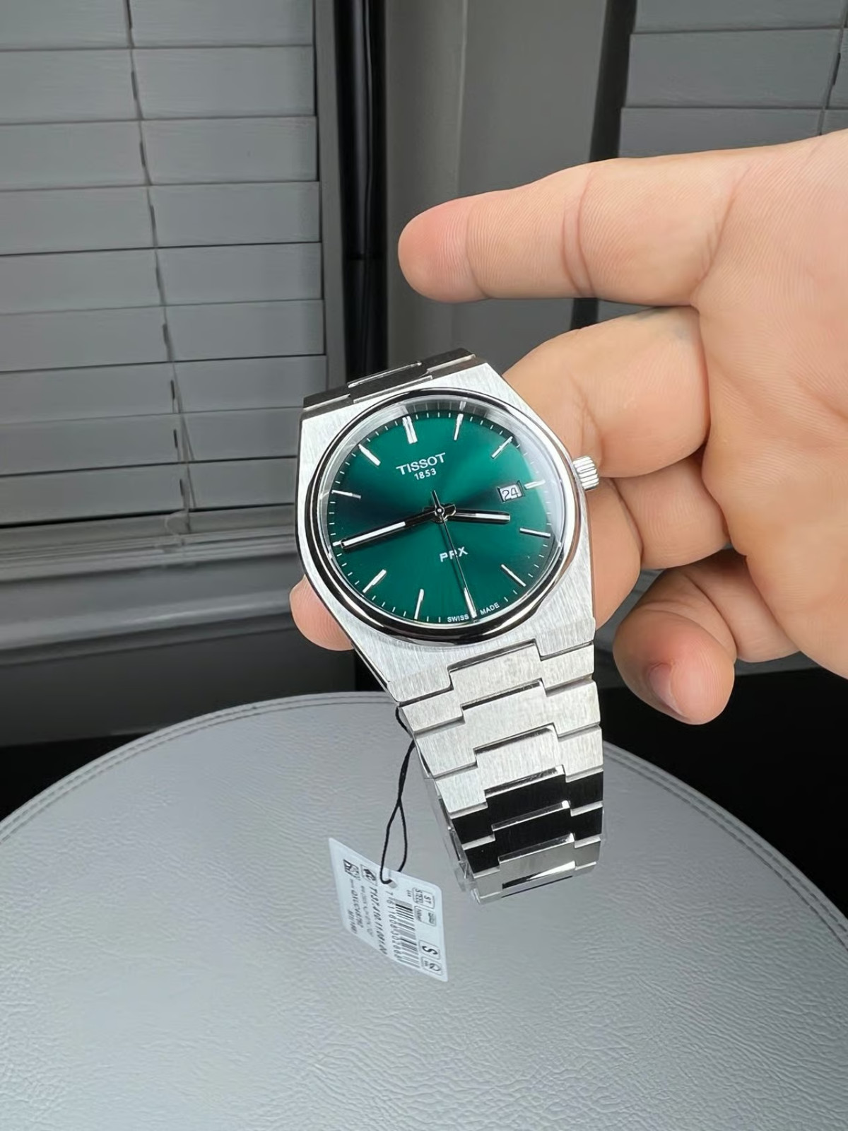 Tissot PRX T137.410.11.091.00 Green Dial Men’s Quartz Watch Stainless Steel 40mm