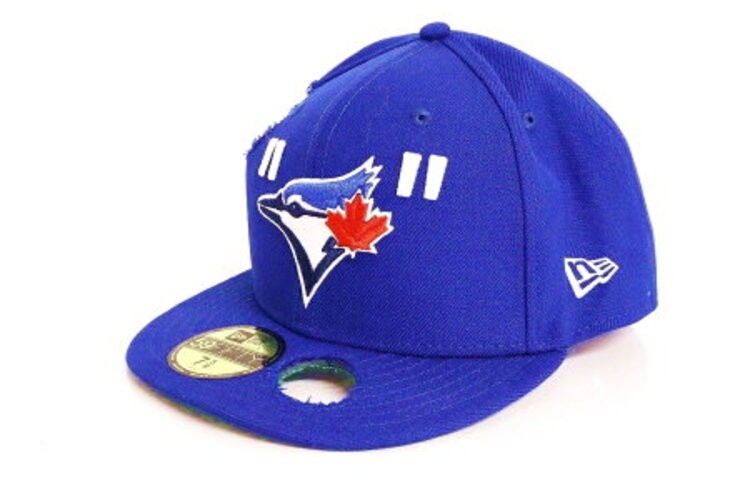 New Era Off-White Toronto Blue Jays Fitted Cap 7 1/2 Wool Mens Hat From Japan
