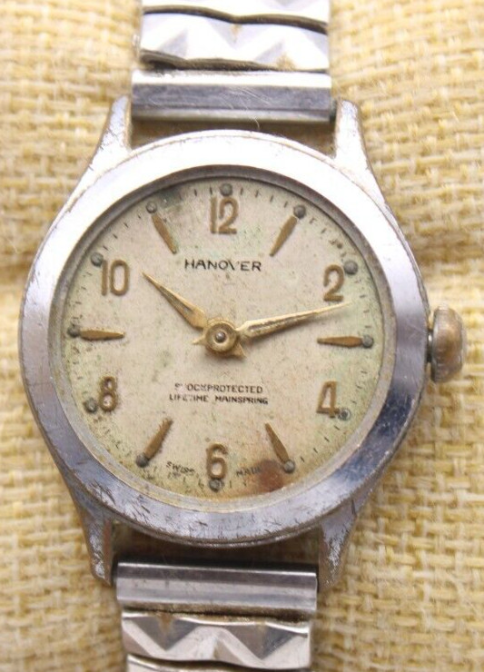 HANOVER SWISS MEN’S WATCH 31.7mm 16.3mm LUG RUNS WHEN WOUND (LC)