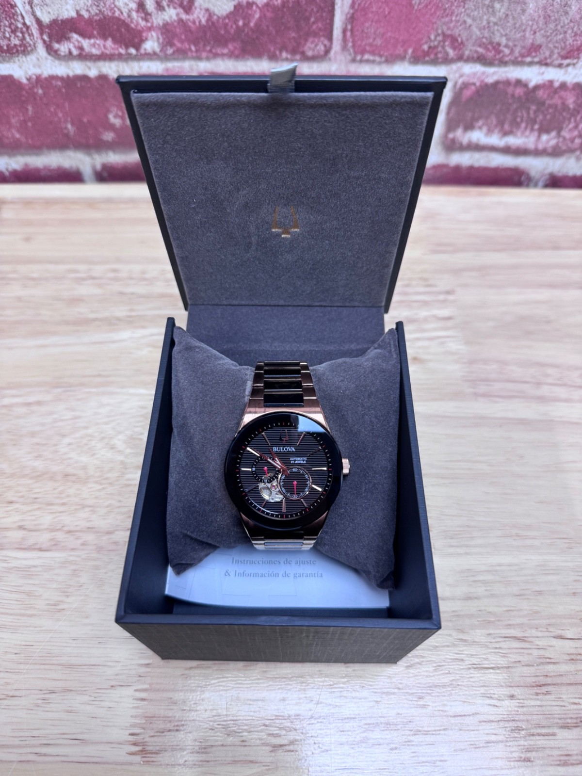 Bulova Millennia Latin Grammy Automatic Two Tone Steel Men’s Watch 98A236