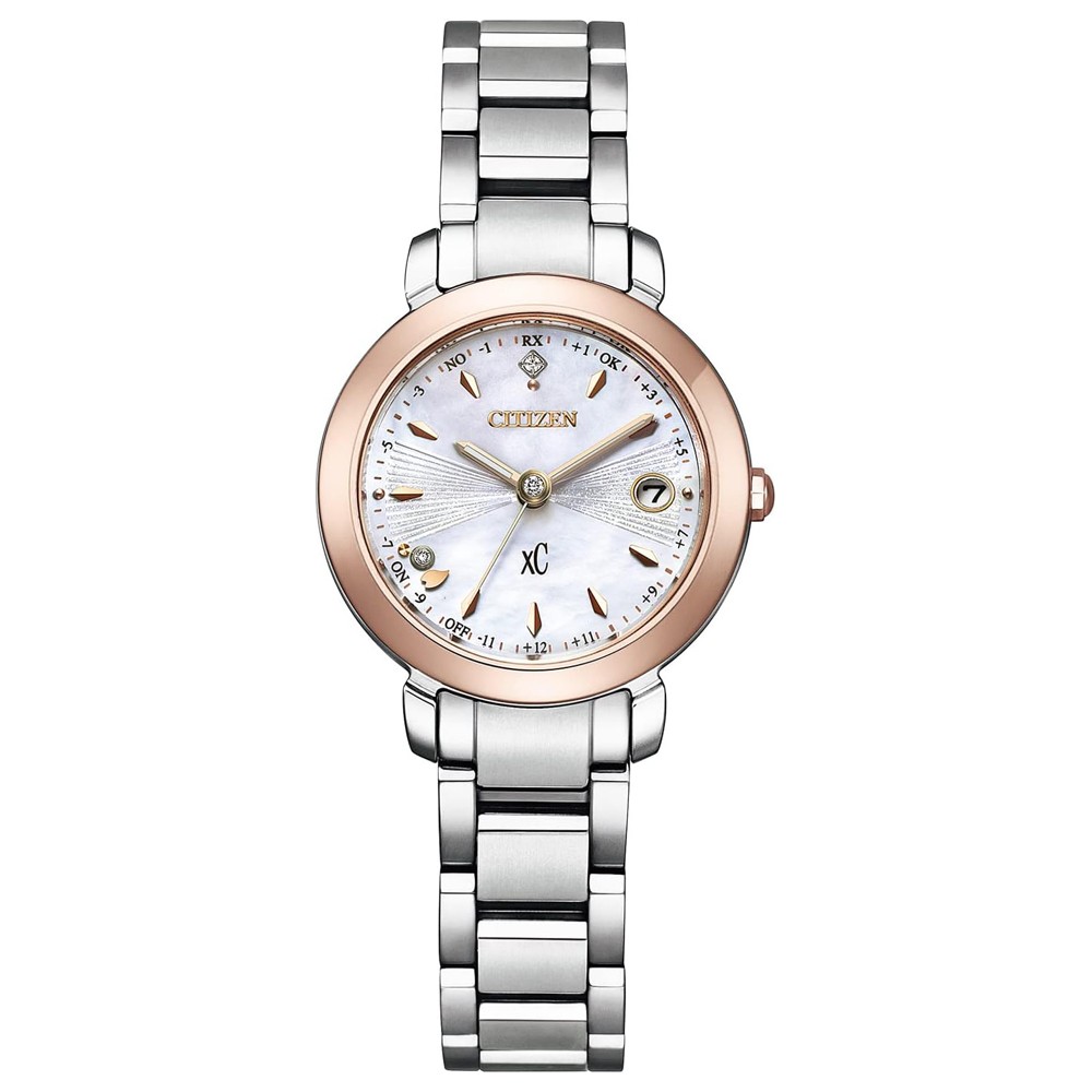 Citizen Cross Sea ES9445 73W Eco Drive Radio Wave Hikari Collection Floret Diamo